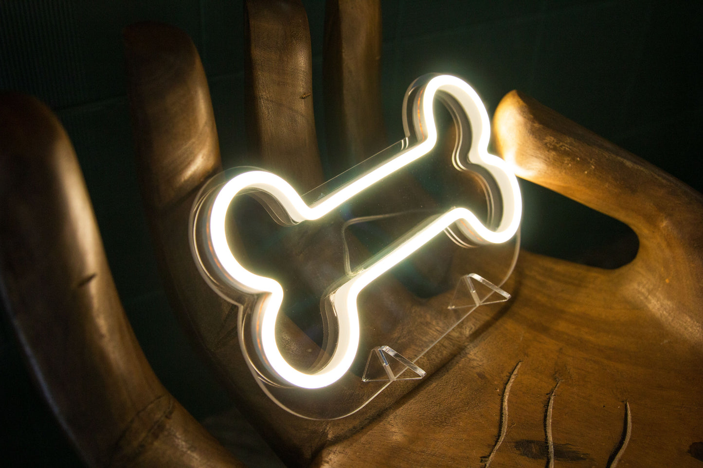 Dog Bone Mini Neon LED Sign