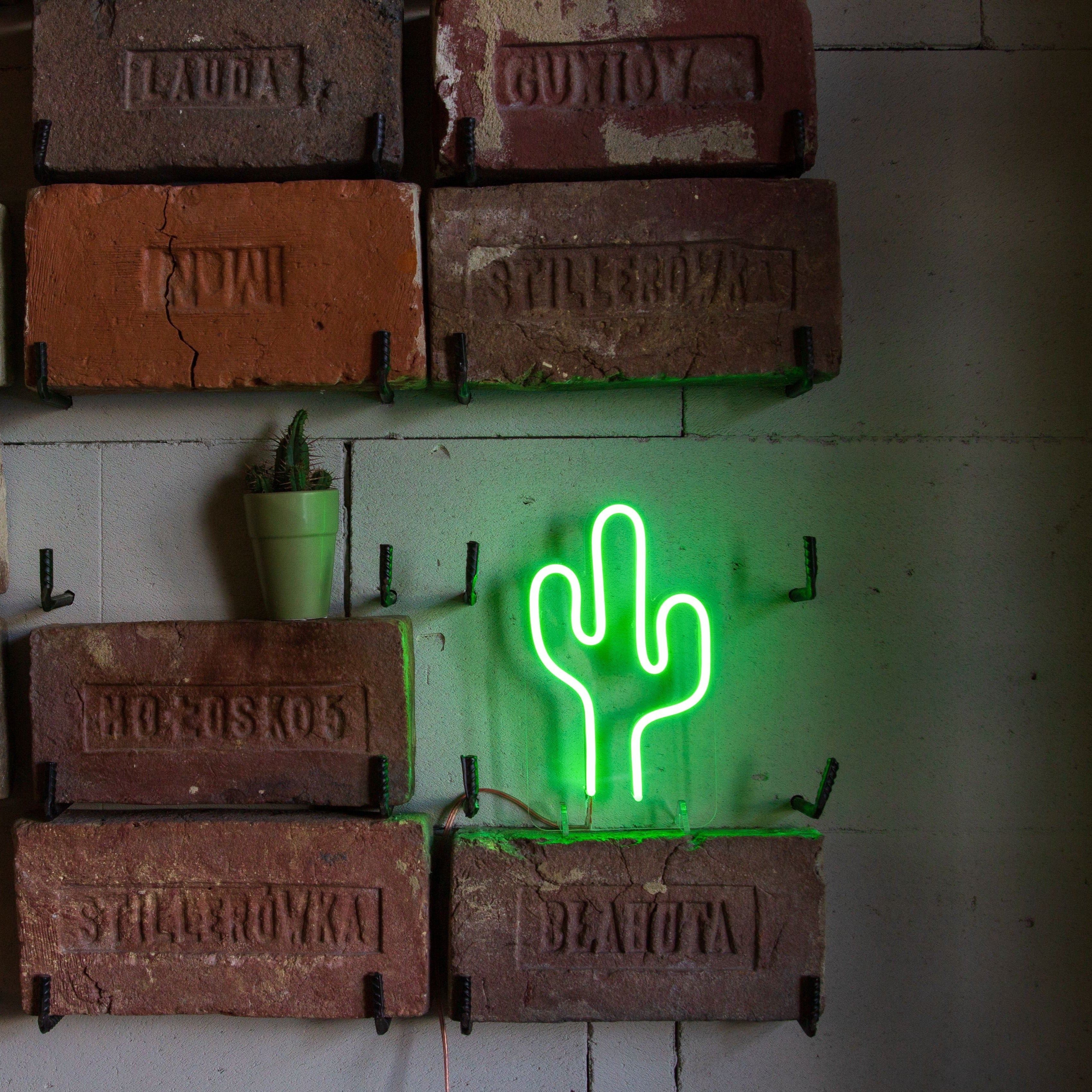 Cactus Mini Neon LED Sign