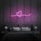 Heart Doodle Neon Sign