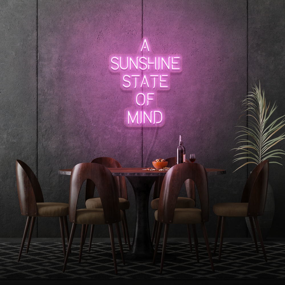 A Sunshine State of Mind LED Neon Sign
