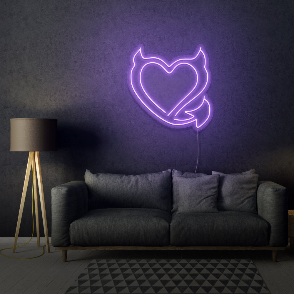 Devil Heart Customized Neon Light