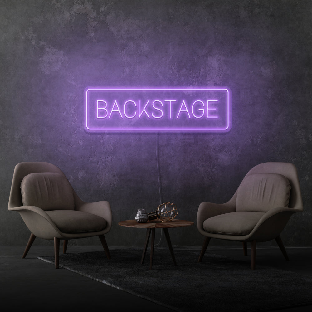 Neon Backstage LED Light Sign