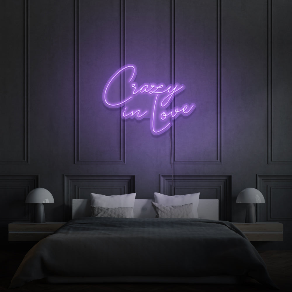 Crazy In Love Neon Sign Writing
