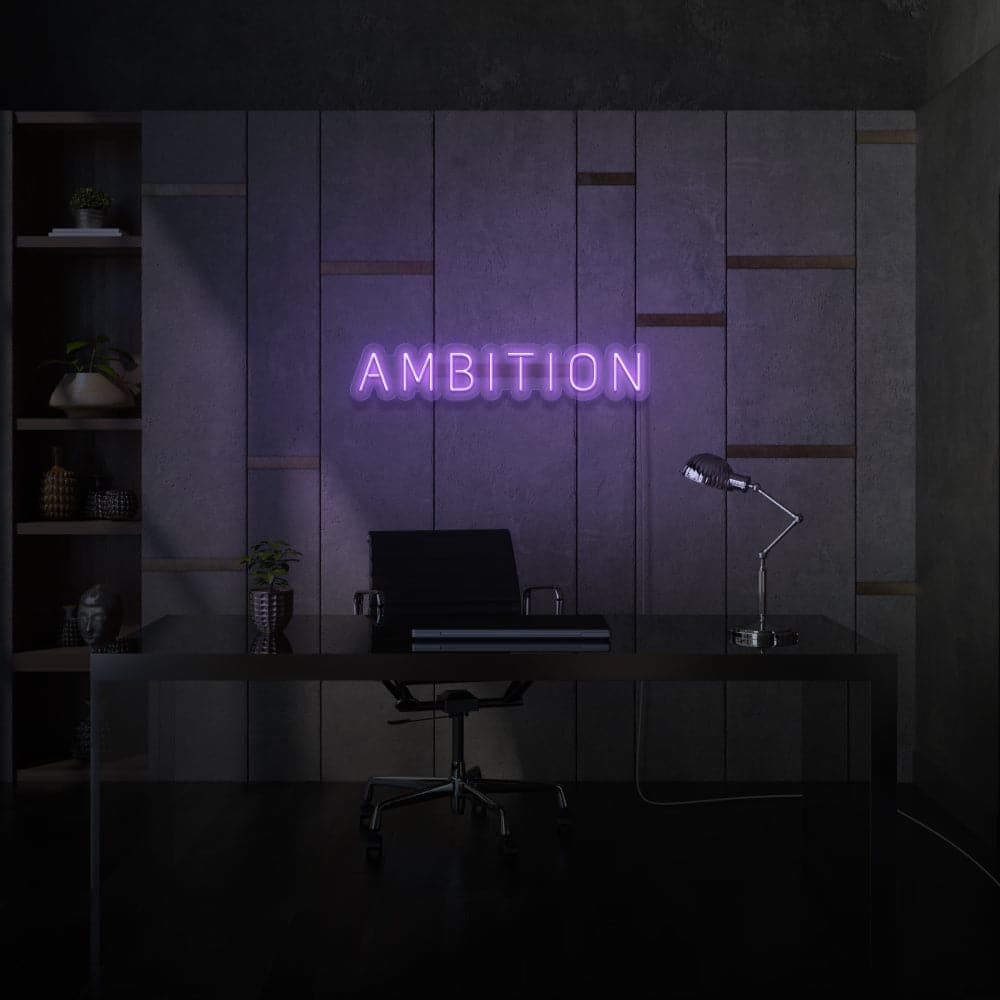 Ambition Neon Sign For Room
