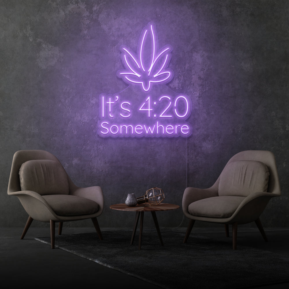 It’s 4:20 Somewhere Custom-made Neon Sign