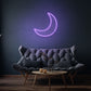 Crescent Moon LED Neon Sign