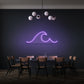 Ocean Wave Minimalist Neon Lighting
