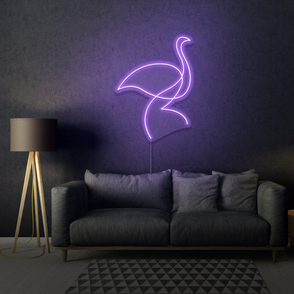 Neon Swan LED Light