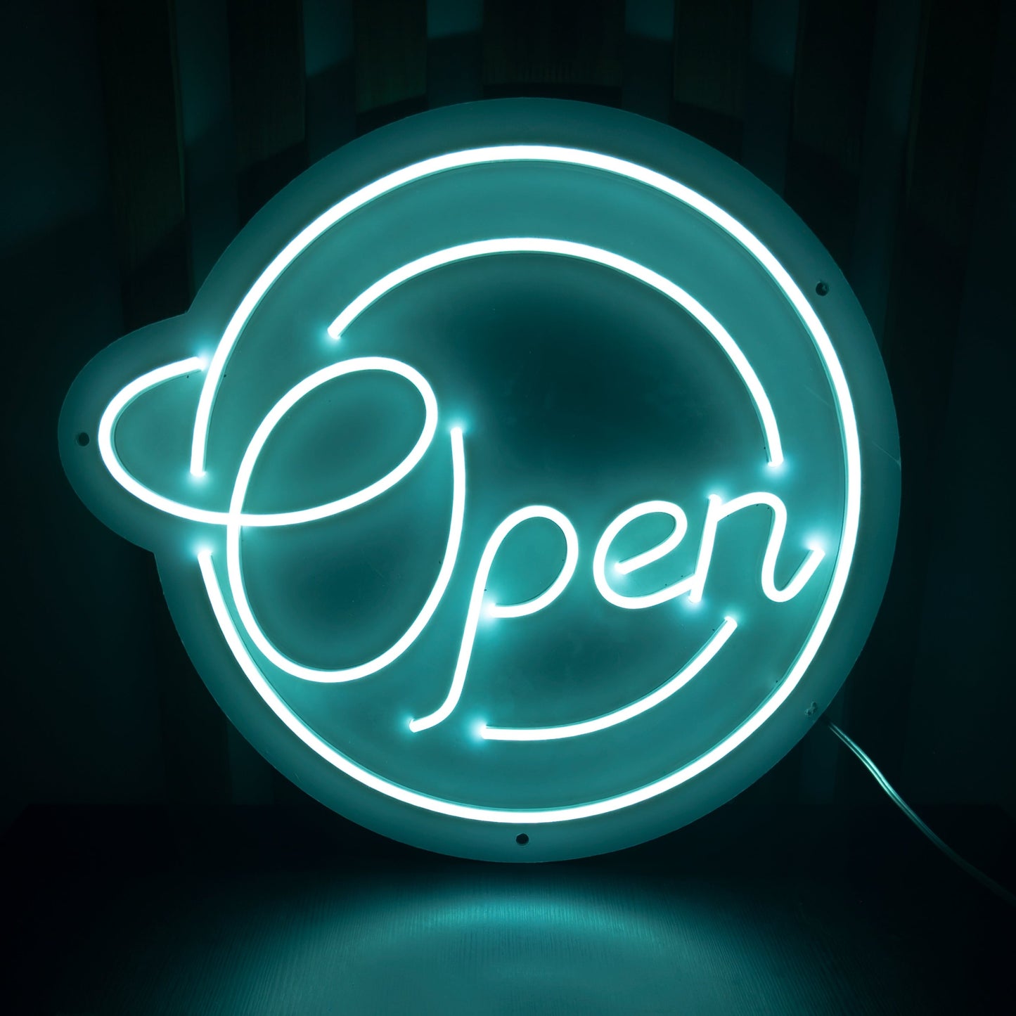 Round Open LED Neon Sign