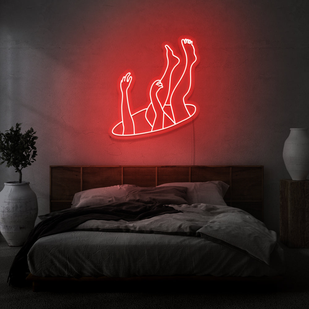 Falling Through A Hole Custom-made Neon Lighting