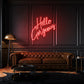 Hello Gorgeous Neon Lights Writing