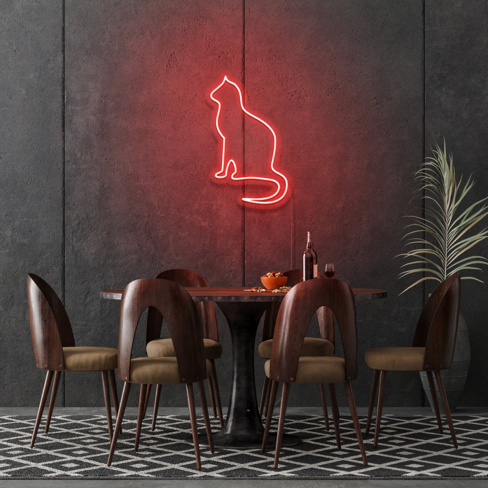Cat Silhouette LED Neon Sign