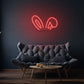 Bunny Ears Neon Light