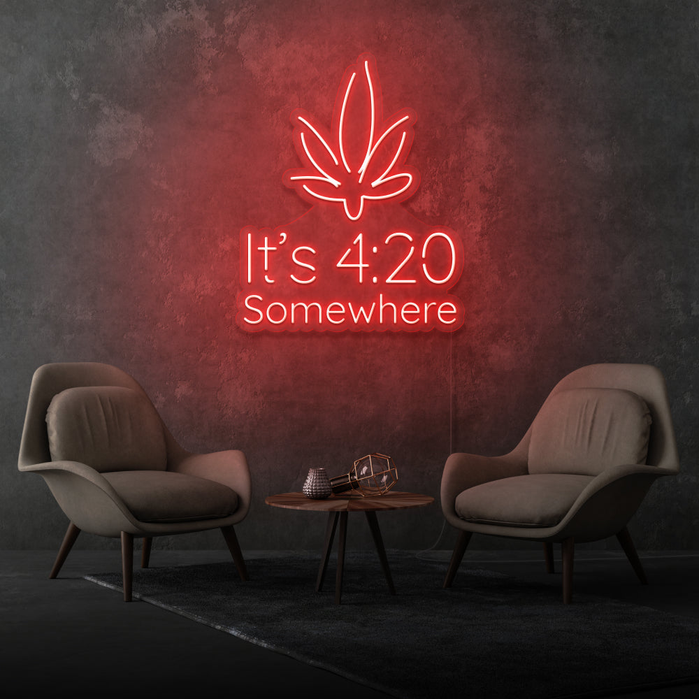 It’s 4:20 Somewhere Custom-made Neon Sign