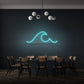 Ocean Wave Minimalist Neon Lighting