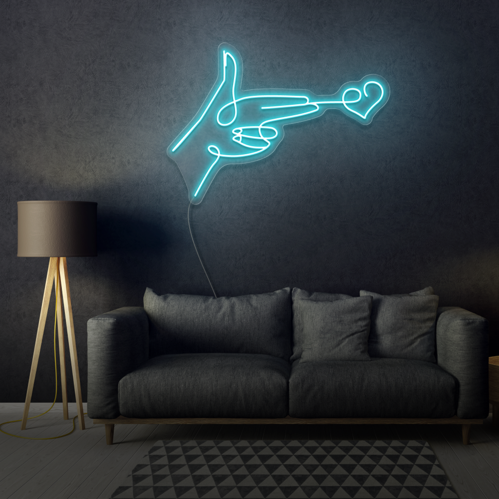 Shooting Heart LED Neon Sign