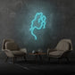 Woman Face Side Profile Aesthetic Neon Light