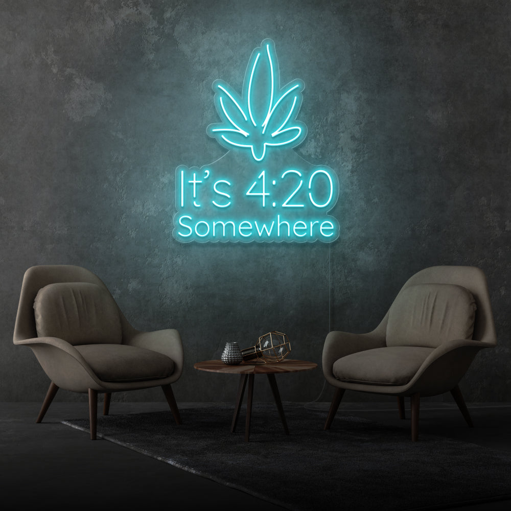 It’s 4:20 Somewhere Custom-made Neon Sign