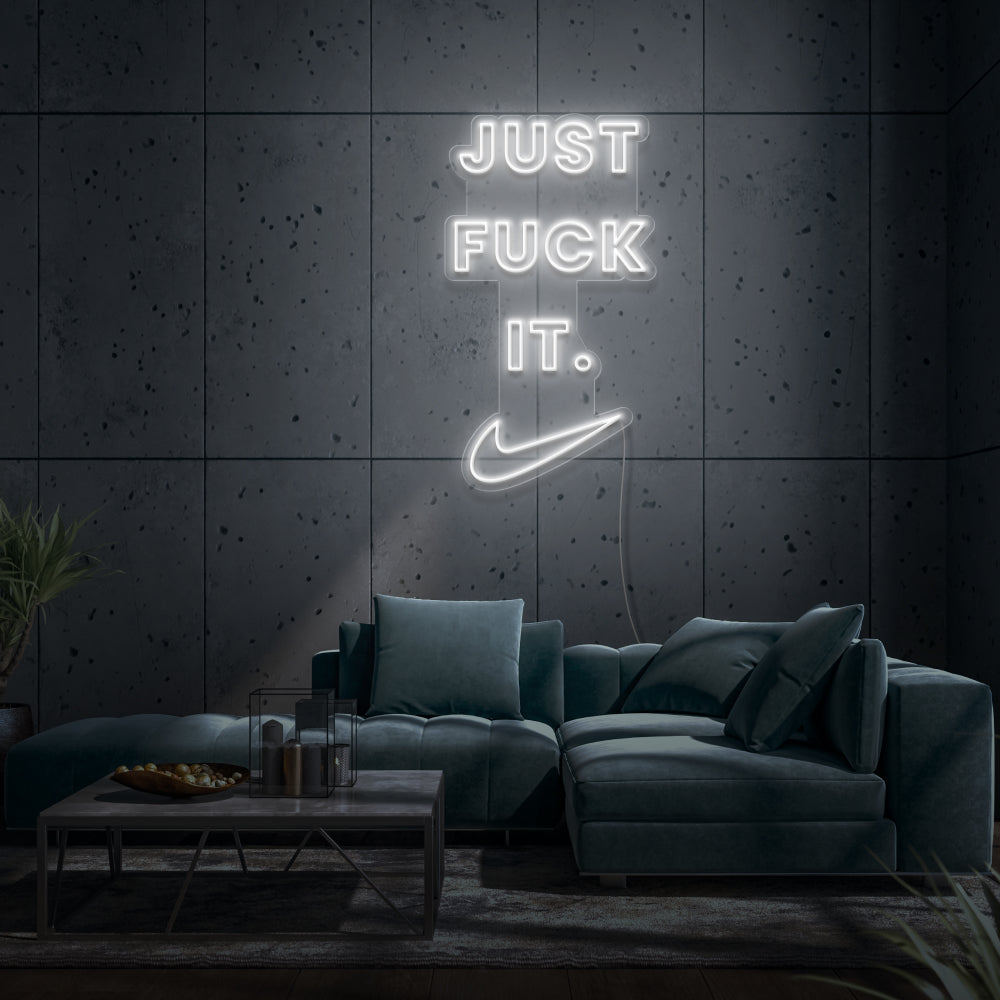 Just Fuck It with Check Mark Customized Neon Sign
