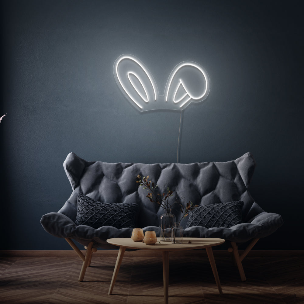 Bunny Ears Neon Light