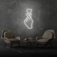 Hand Squeezing Heart LED Neon Sign