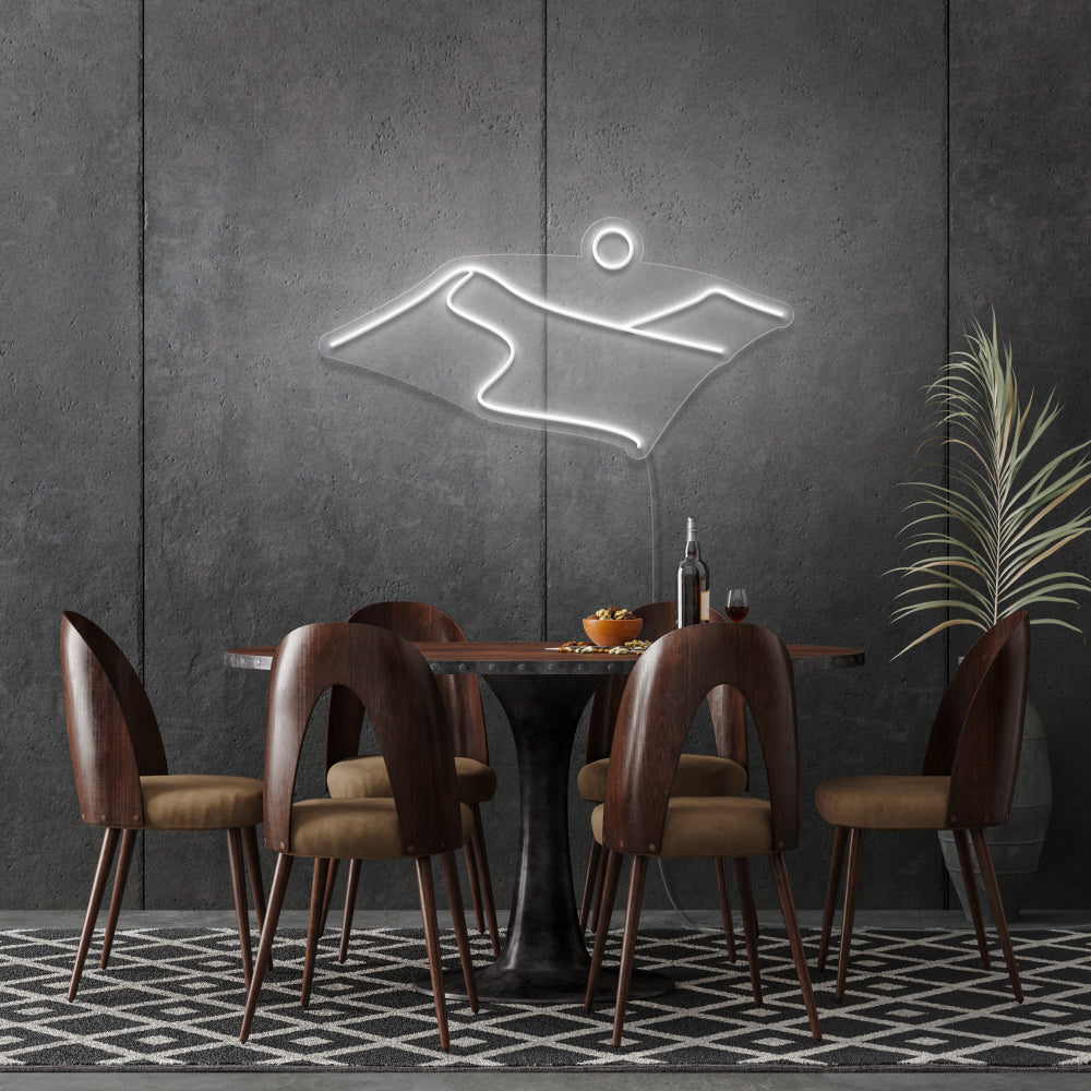 Desert Outline Neon Light