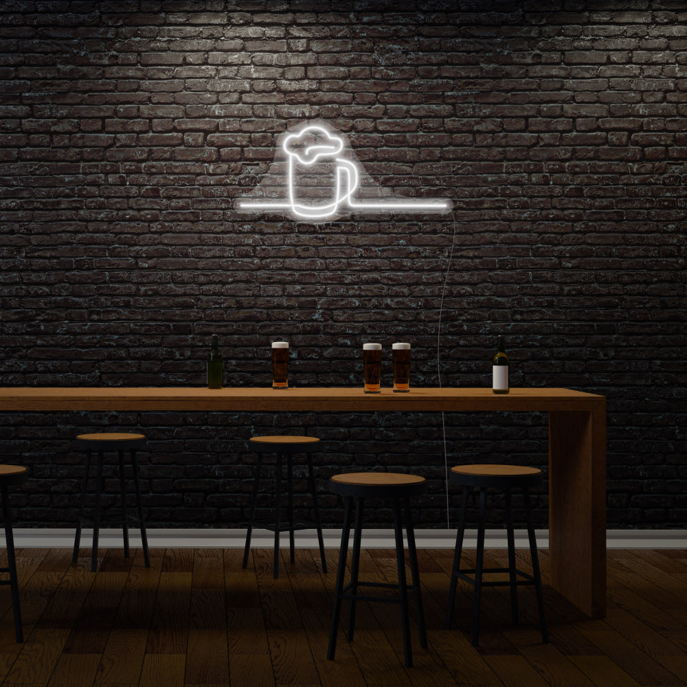 Beer With Line Neon LED Sign