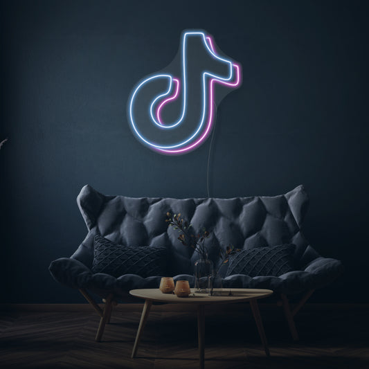 TikTok Logo LED Neon Sign