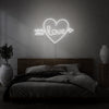 Arrow Heart Love Custom Neon Sign