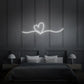 Heart Doodle Neon Sign
