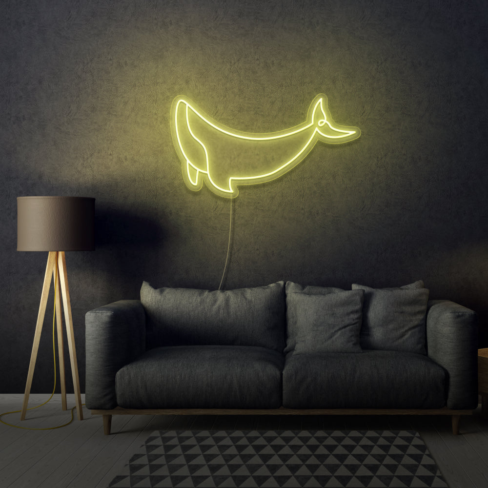Neon Whale LED Light