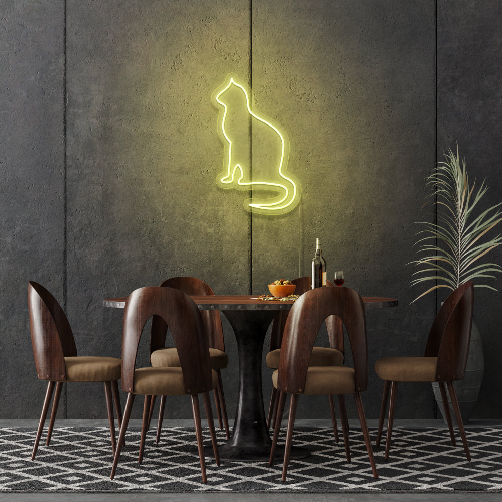 Cat Silhouette LED Neon Sign
