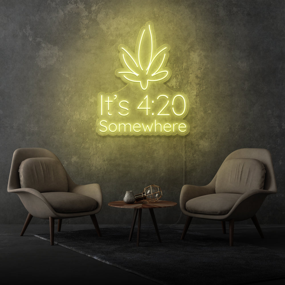 It’s 4:20 Somewhere Custom-made Neon Sign