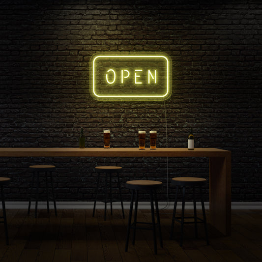 Neon Open Sign For Bars And Shops