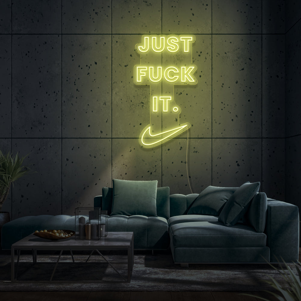 Just Fuck It with Check Mark Customized Neon Sign – Neon