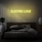Electric Love Neon Light Writing